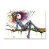 Colorful Girl On The Branch
