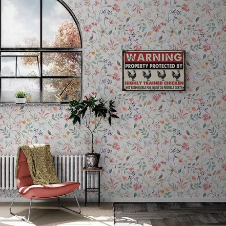 Warning This Property Is Protected By Highly Trained Chicken