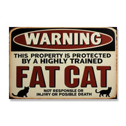 Warning: This Property Is Protected By A Fat Cat