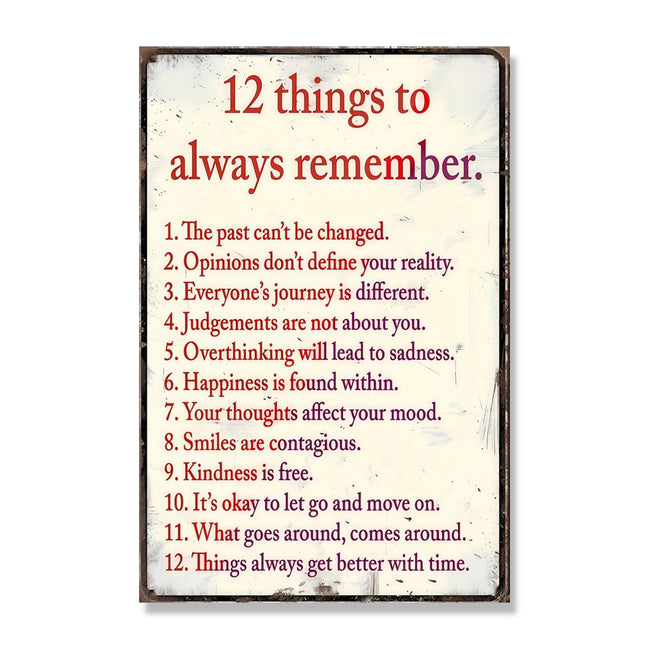 12 Things To Always Remember