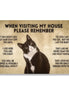 When Visiting My House Please Remember Cat