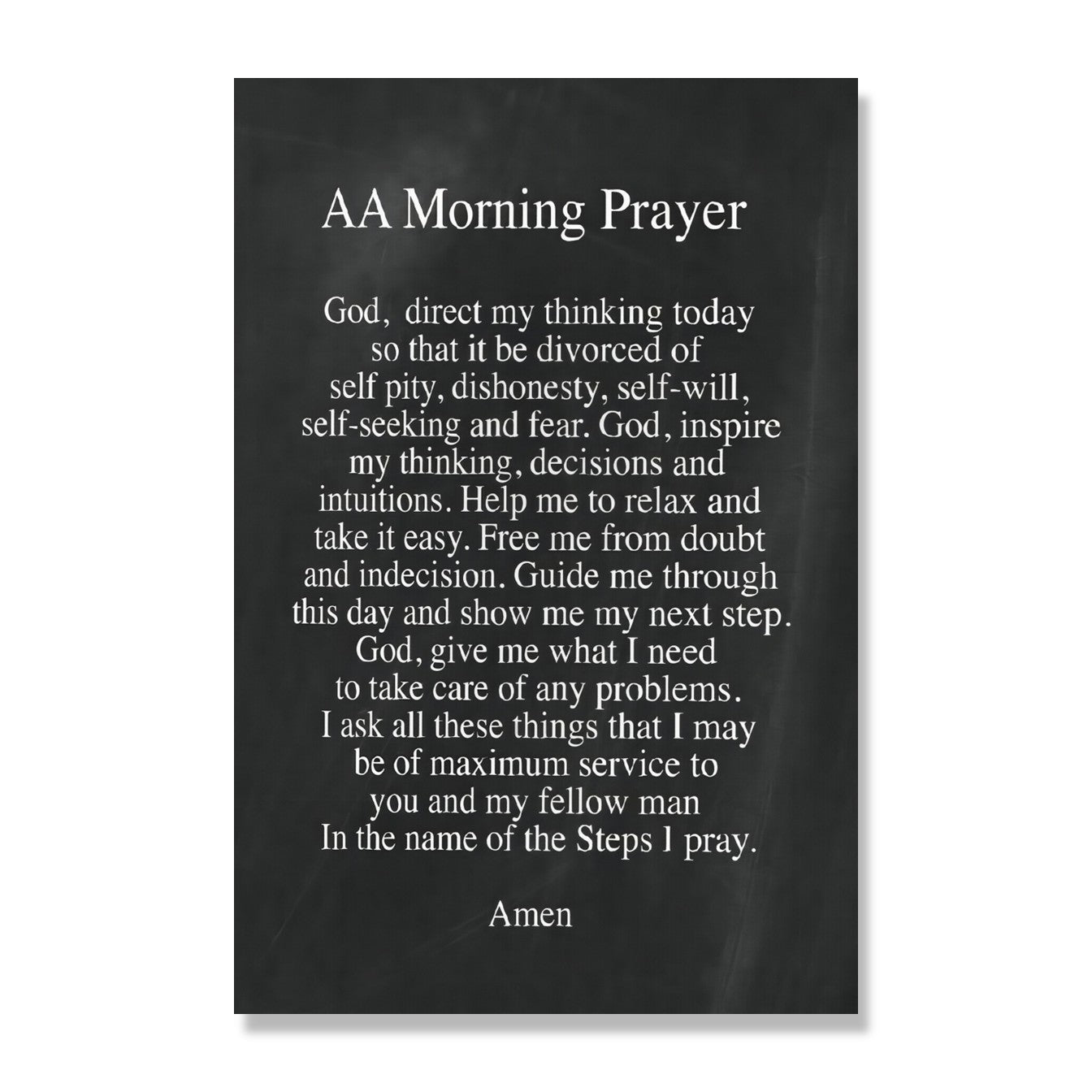 AA Morning Prayer