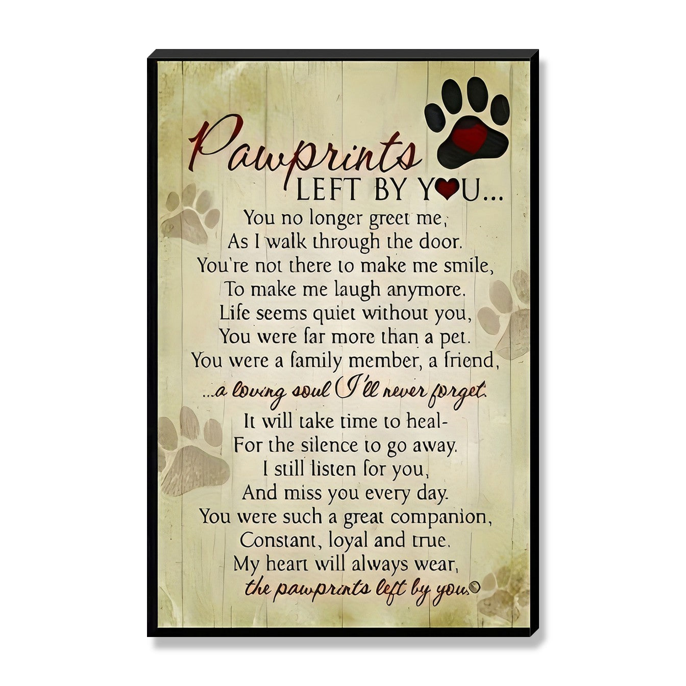 The Pawprints You Left Behind