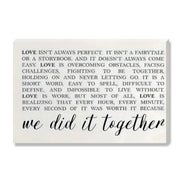 We Did It Together