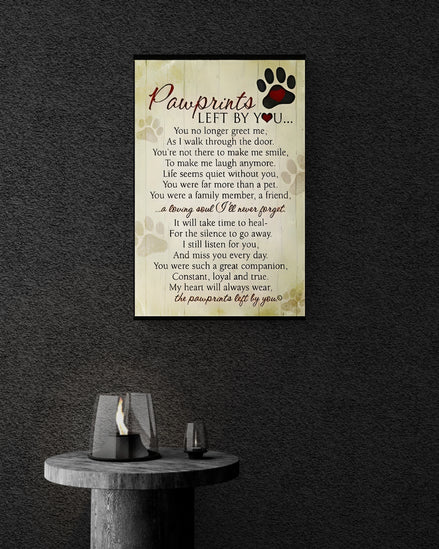 The Pawprints You Left Behind