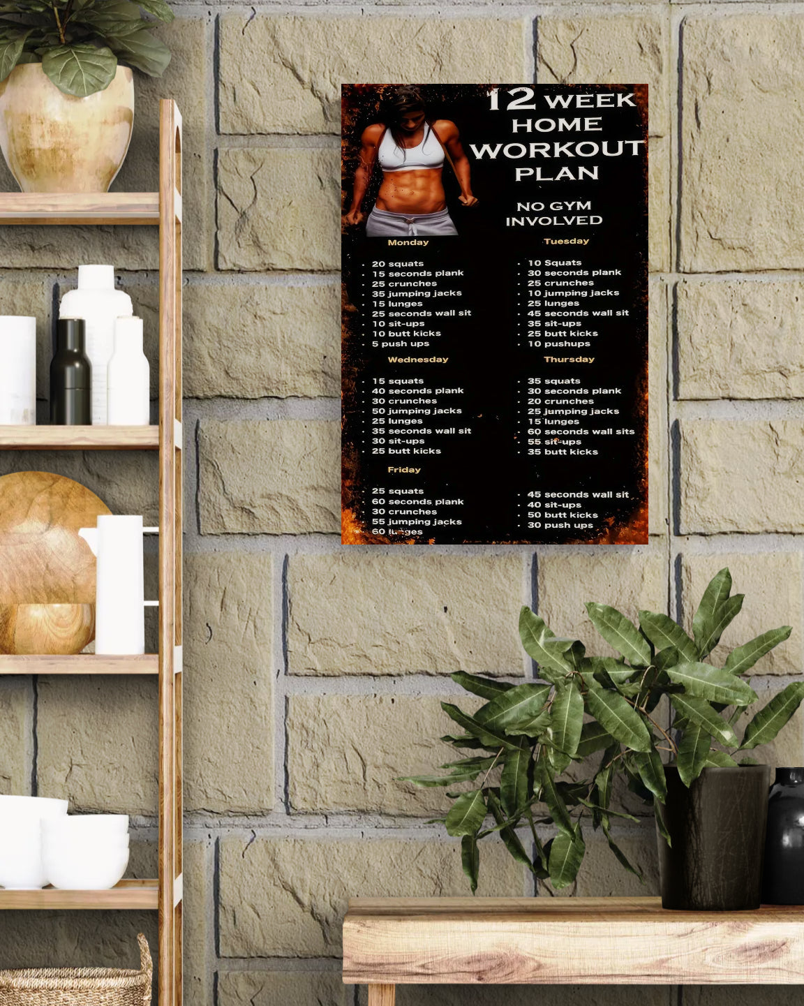 12 Week Home Workout Plan