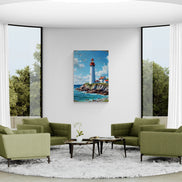 Lighthouse On The Cliff Edge