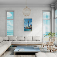 Lighthouse On The Cliff Edge