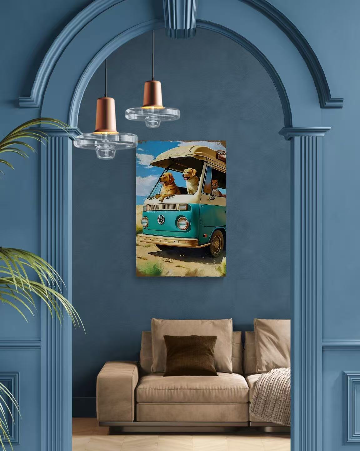 Three Dogs In The Bus