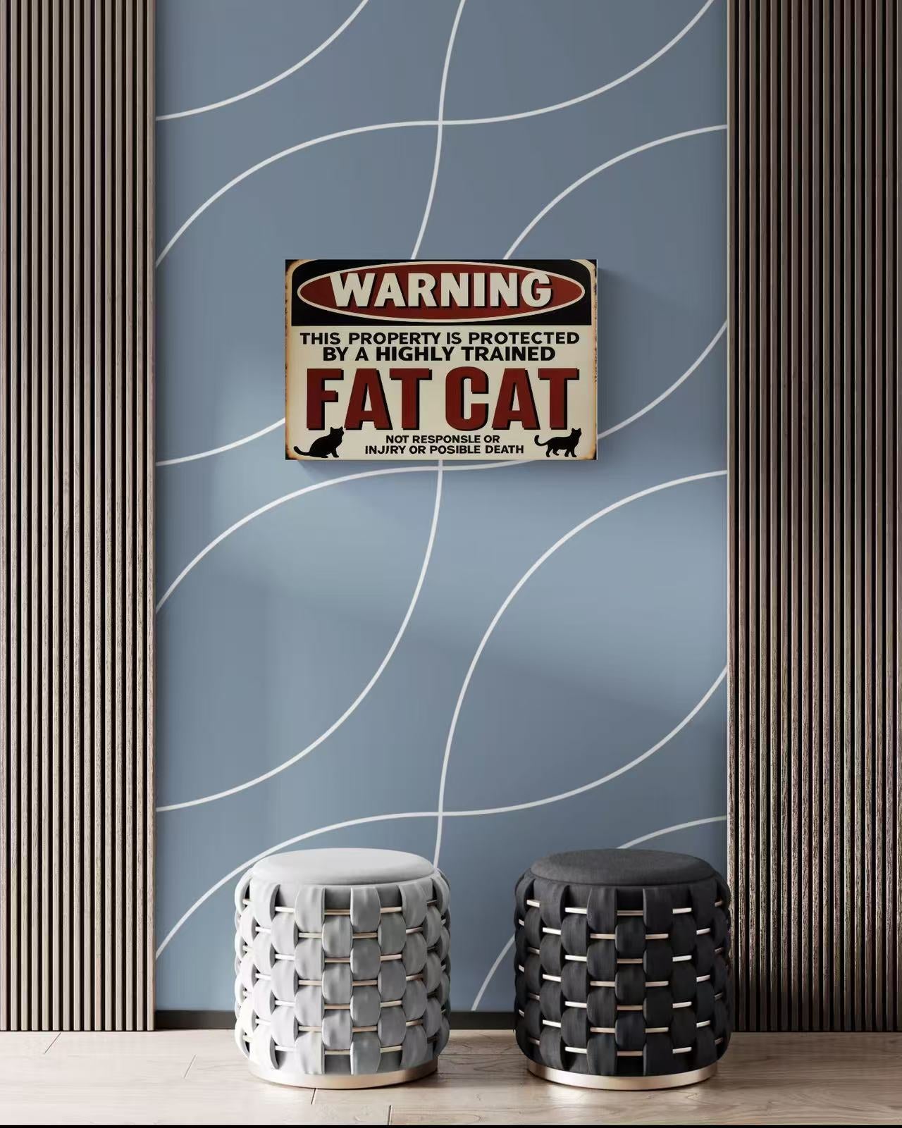 Warning: This Property Is Protected By A Fat Cat