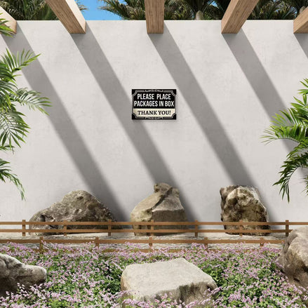 Please Place Packages In Box