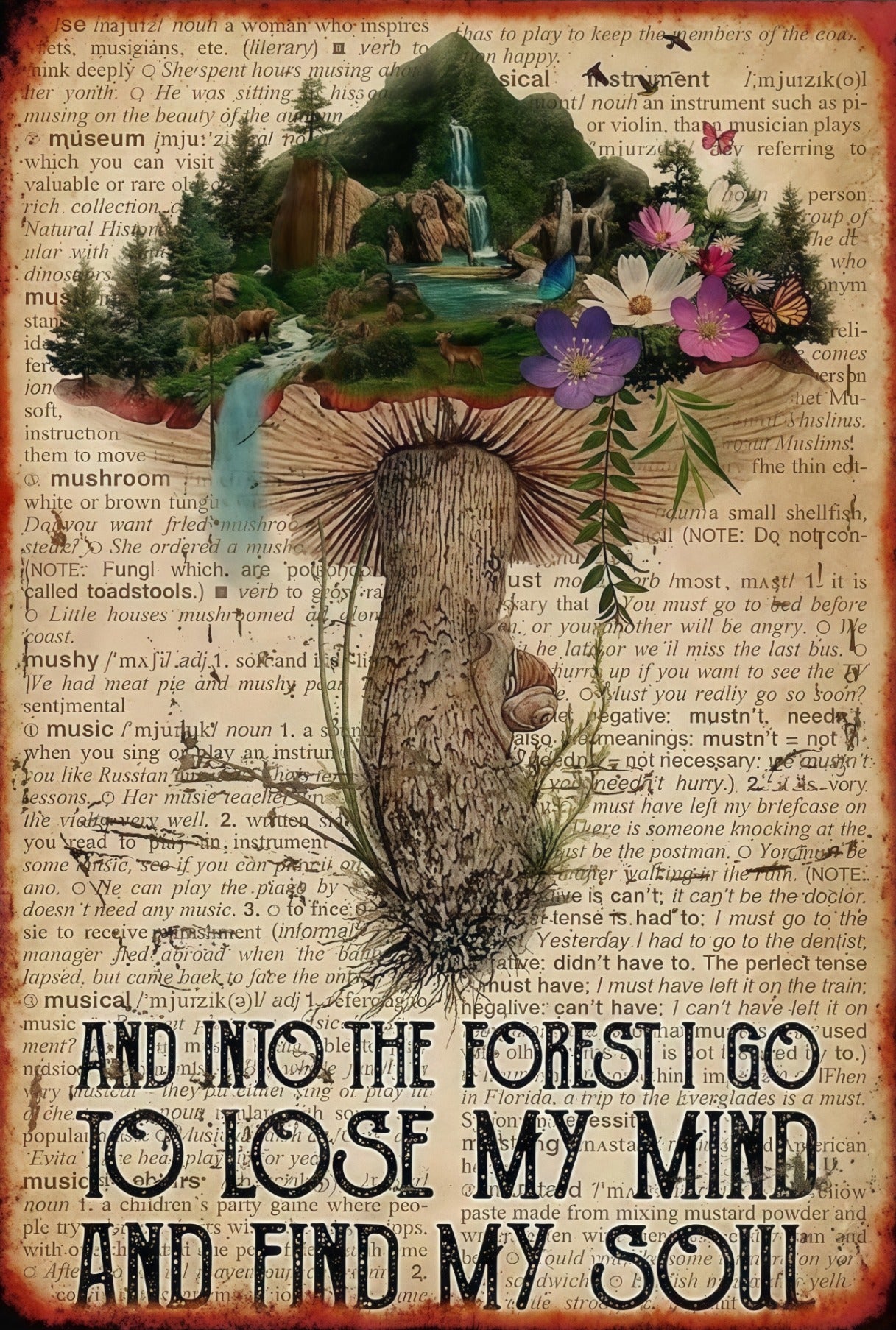 Metal Art - Fungi Forest